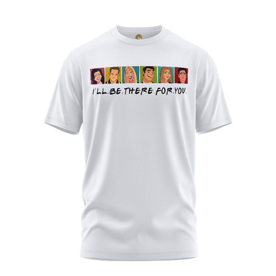 تی شرت آستین کوتاه زنانه هومرو مدل TW420 طرح فرندز - - 1