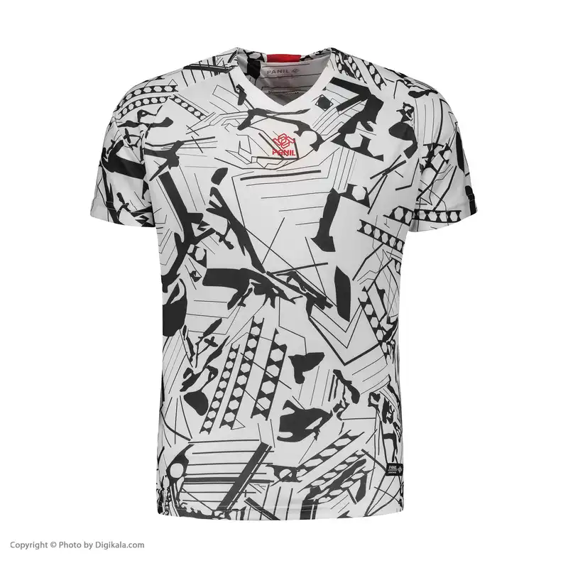 ست تی شرت آستین کوتاه و شلوارک ورزشی مردانه پانیل مدل 1107WBK