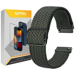 بند اسپریگ مدل Braided Loop Band مناسب برای ساعت هوشمند سامسونگ Galaxy Watch 4 40mm / watch 4 42mm / watch 4 44mm / watch 4 46mm / Watch 5 40mm / Watch 5 44mm / Watch 5 pro 45mm