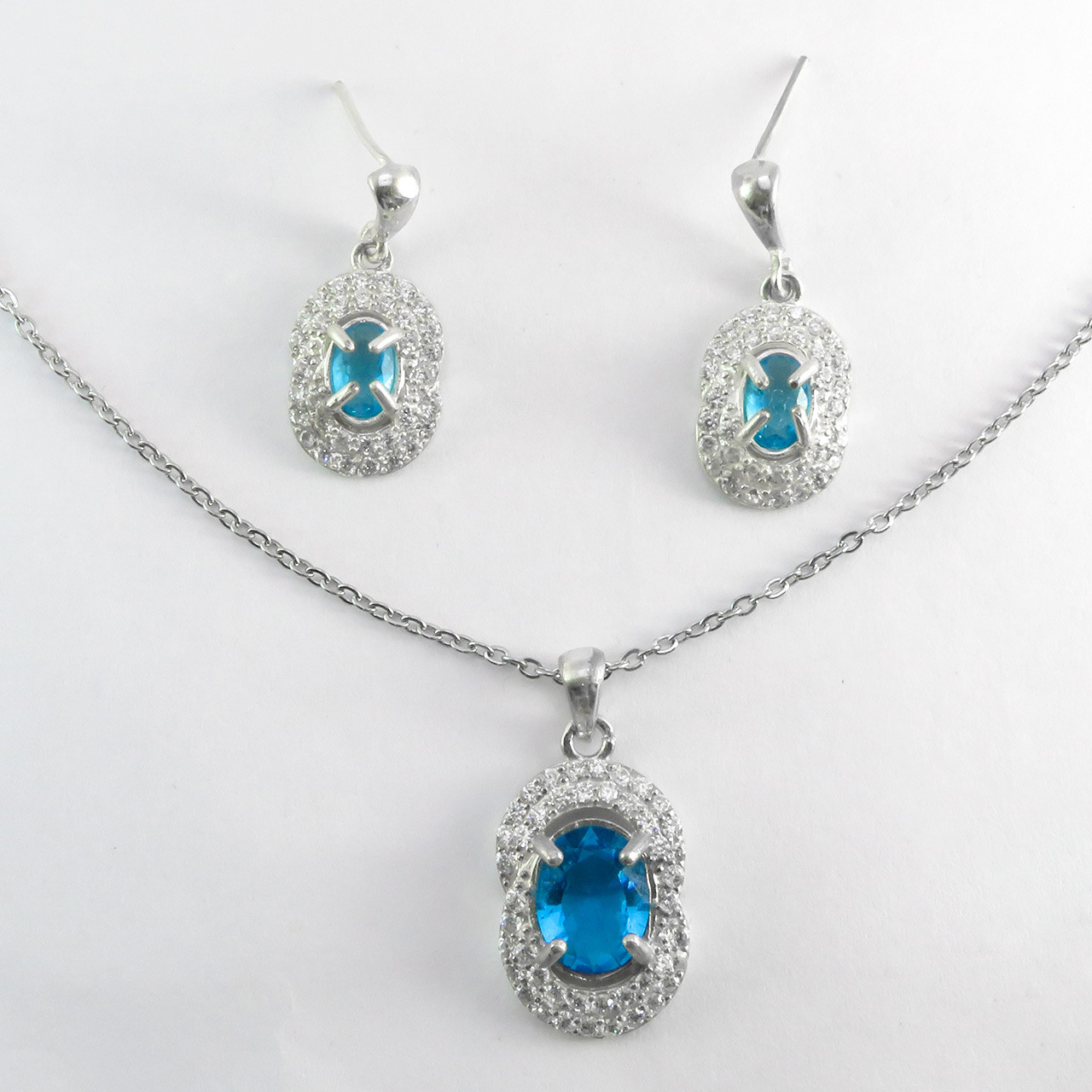 نیم ست نقره زنانه کد AV129