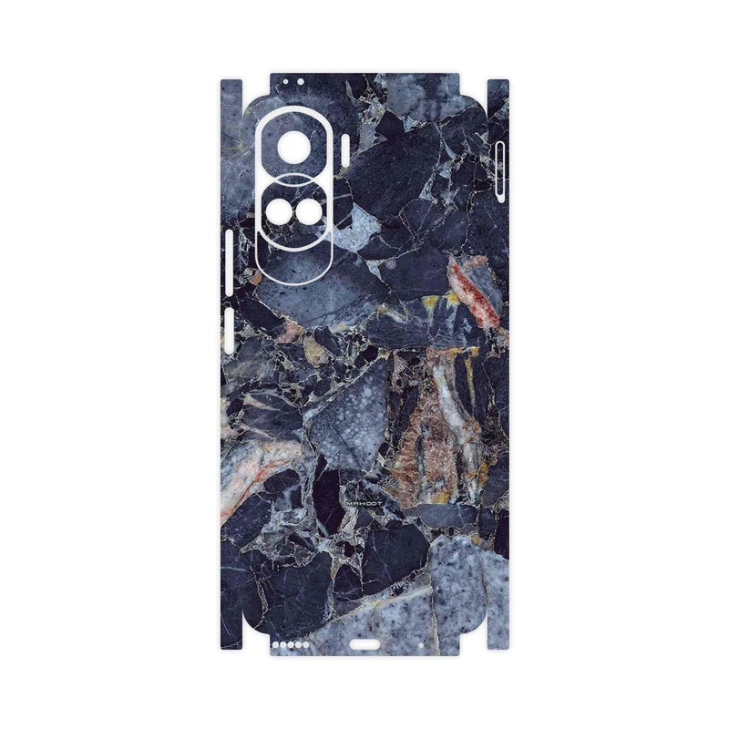 برچسب پوششی ماهوت مدل Broken black marble-FullSkin مناسب برای گوشی موبایل آنر 90 Lite