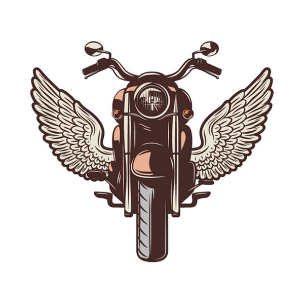 استیکر لپ تاپ کالامیکس طرح موتورسیکلت مدل vintage motorcycle