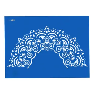 شابلون طرح ماندلا نیم دایره کد Fr1556BB