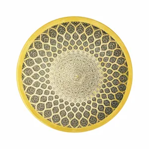 بشقاب دیوارکوب سفالی طرح تذهیب کد 026