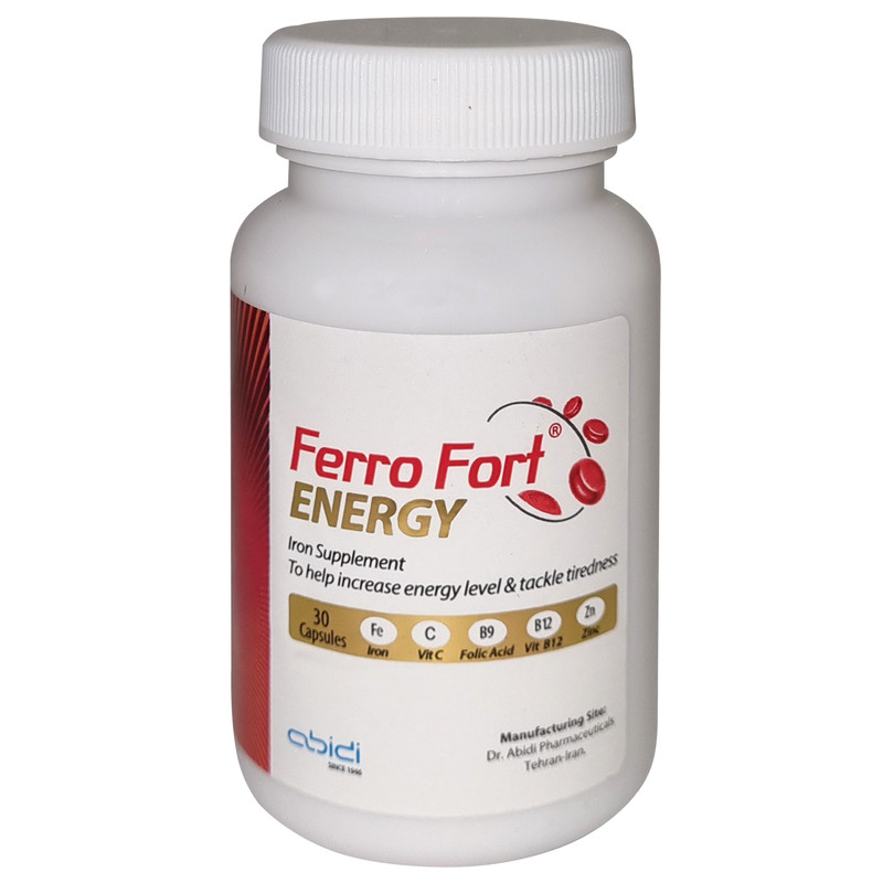 کپسول فروفورت انرژی عبیدی بسته 30 عددی