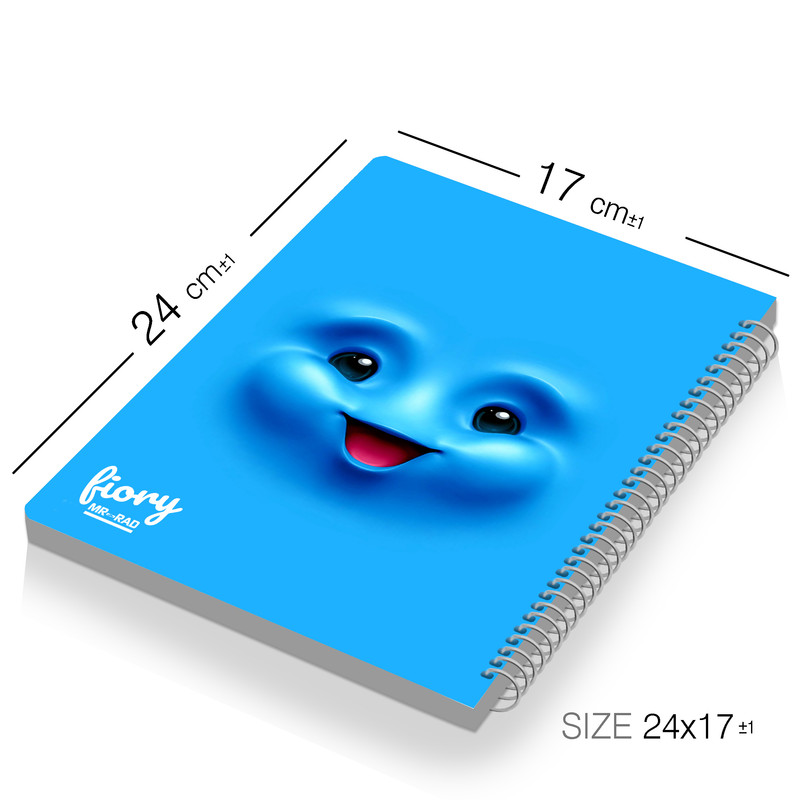 دفتر مشق مستر راد مدل ایموجی کیوت کد funny face 1569