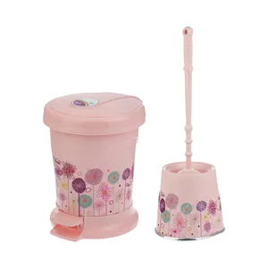 ست سطل زباله و فرچه ونوس پلاستیک مدل XAZZ-001