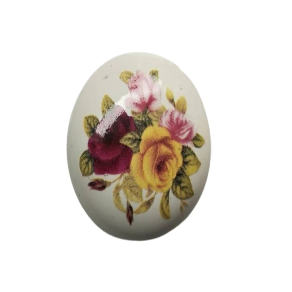 دستگیره کابینت ملونی مدل گل رٌز مجموعه 10 عددی