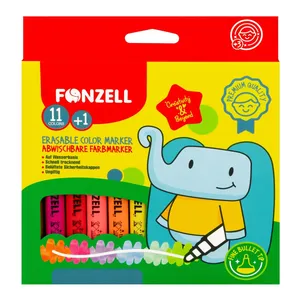 ماژیک رنگ آمیری 11+1 رنگ فونزل مدل kids