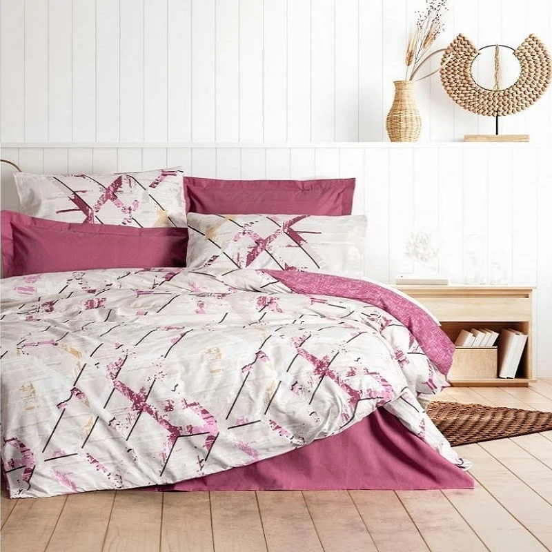 سرویس ملحفه دو نفره 4 تکه کاتن باکس مدل RENATA MURDUM