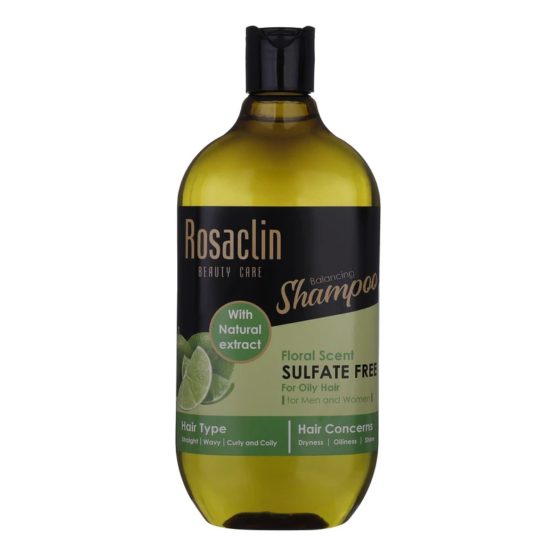 شامپو مو رزاکلین مدل Natural Extract مناسب موهای چرب حجم 385 میلی لیتر