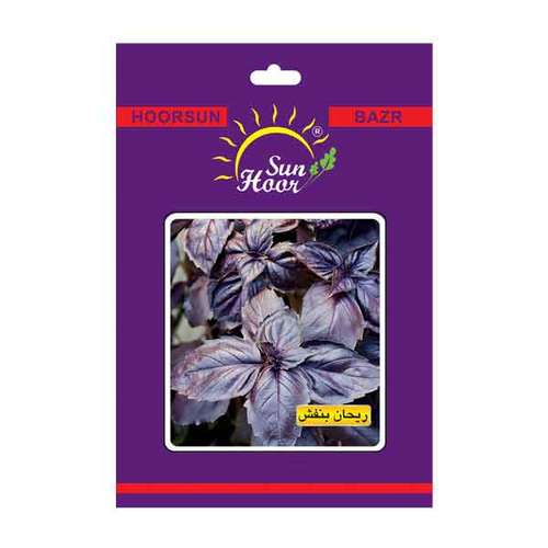 بذر سبزی ریحان بنفش هورسان مدل  HB10018