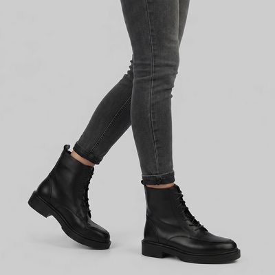 نیم بوت زنانه چرم مشهد مدل j2646-001