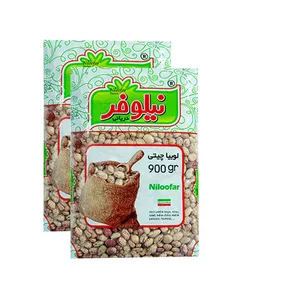لوبیا چیتی نیلوفر _900 گرم بسته 2 عددی