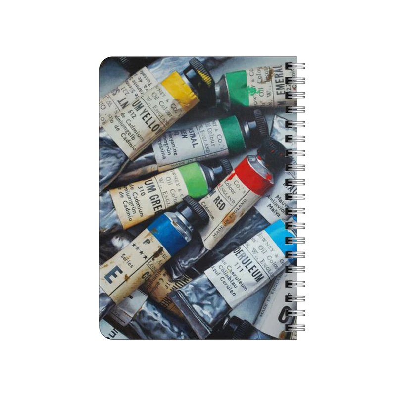 دفترچه یادداشت بامبیلیپ مدل چوبی طرح رنگ روغن  کد 1570865