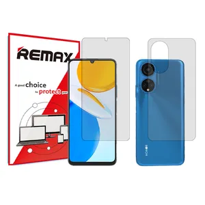 Remax clear screen protector HyGEL model suitable for Honor X7 mobile phone along with back protector