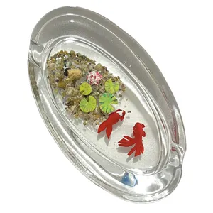 زیر سیگاری رزینی طرح حوض ماهی هفت سین کد 2