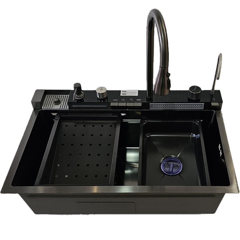 سینک ظرفشویی استیل مدل پیانویی 5 کلید توکار