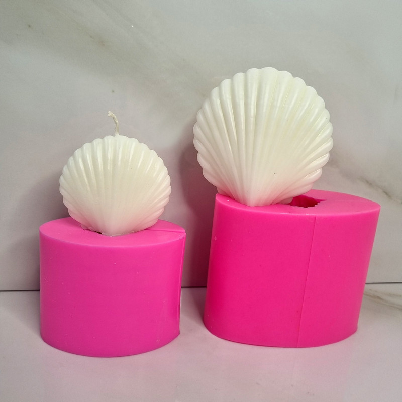 قالب شمع مدل صدف مجموعه دو عددی