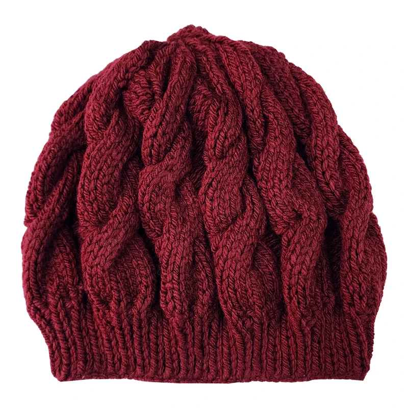 کلاه بافتنی زنانه مدل گیسو کد ZHT35-ZR