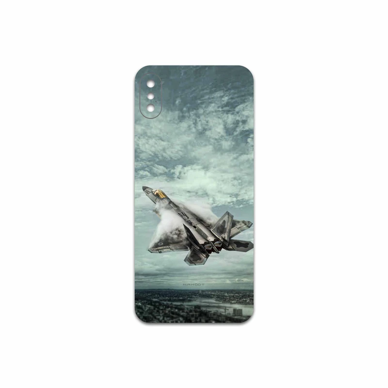 برچسب پوششی ماهوت مدل F-22 Raptor مناسب برای گوشی موبایل اپل iPhone X
