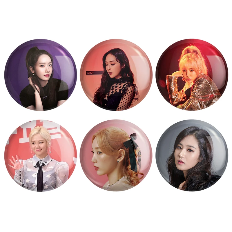 مگنت خندالو طرح گروه گرلز جنریشن Girls Generation کد 584B مجموعه 6 عددی