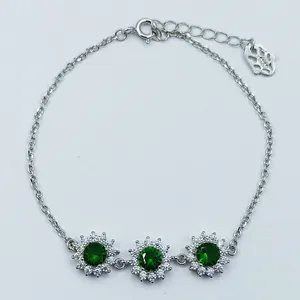 دستبند نقره زنانه سلین کالا مدل زمرد ce-As278