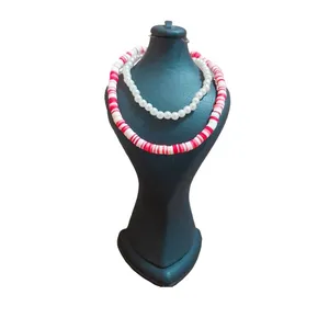 گردنبند زنانه مدل مروارید A مجموعه 2 عددی