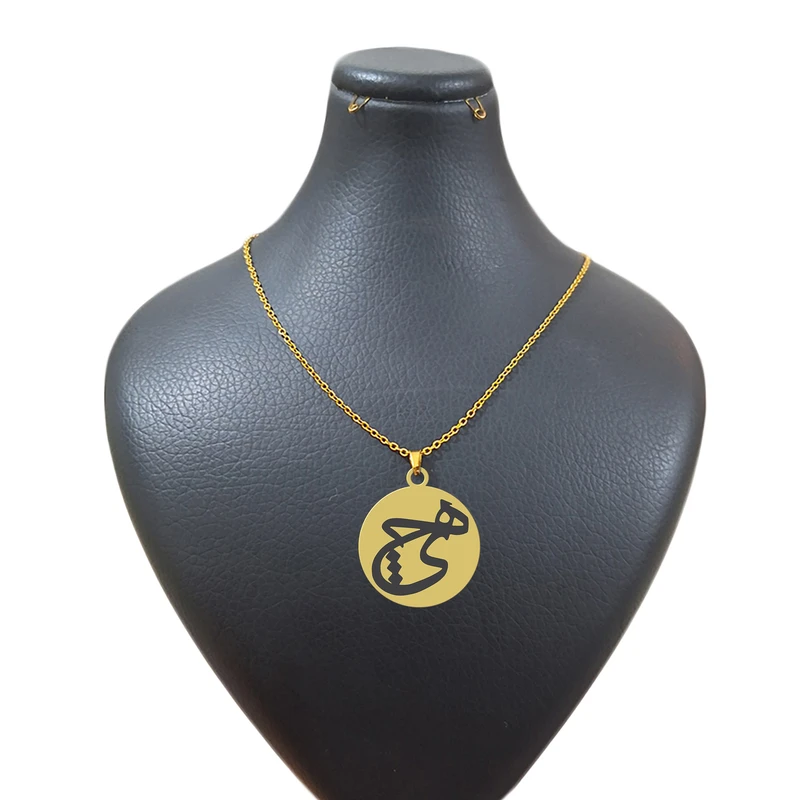 گردنبند زنجیری هایکا طرح کلمه هیچ کد z.jh 271