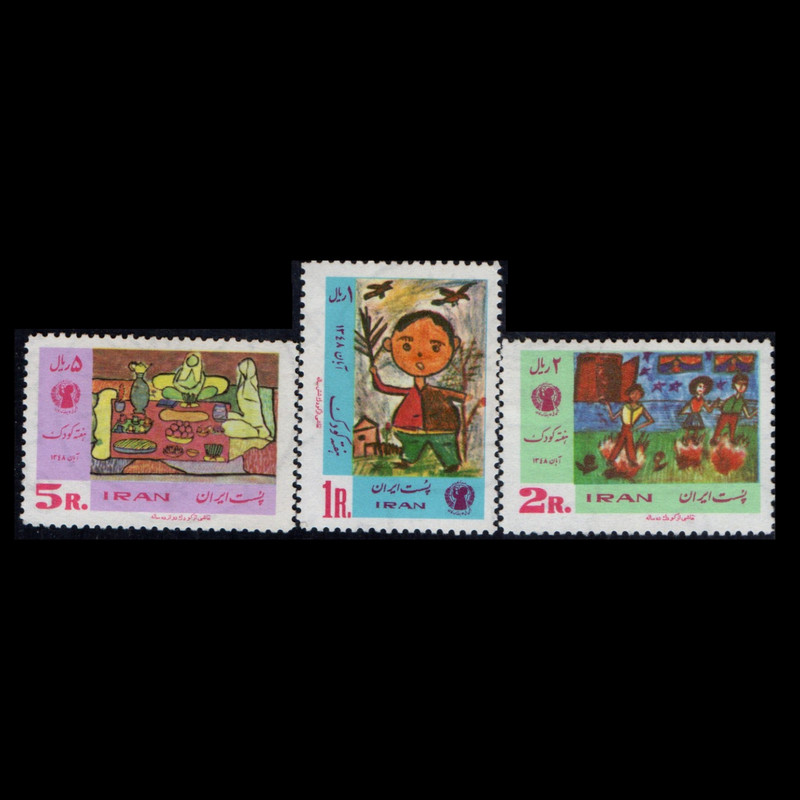 تمبر یادگاری مدل 1348 مجموعه 3 عددی تمبر یادگاری مدل 1348 مجموعه 3 عددی
