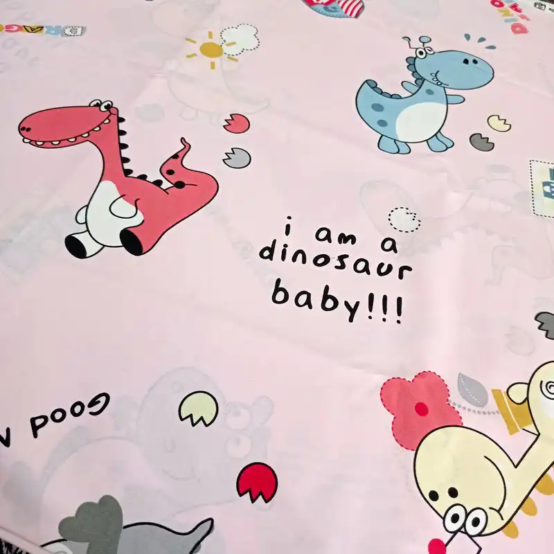 پارچه ملحفه مدل عروسکی بچگانه طرح دراگون کد A110_A