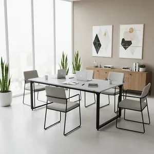 میز جلسه دیزم مدل مونتاژی TLD_asm_150×90_W