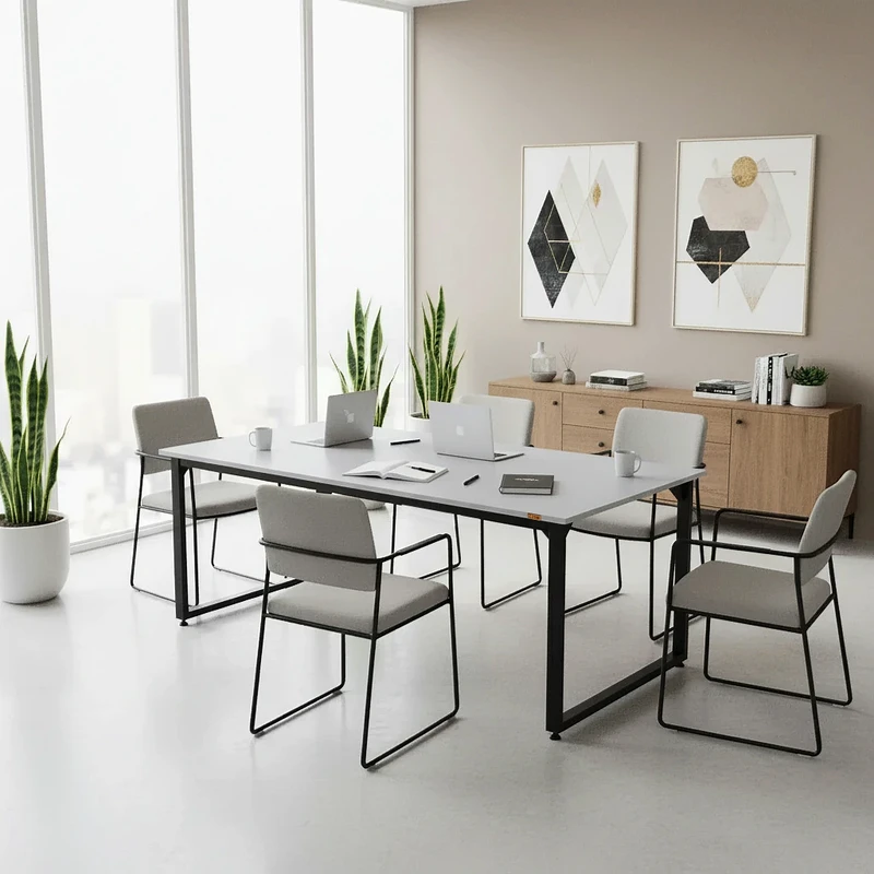 میز جلسه دیزم مدل مونتاژی TLD_asm_150×90_W