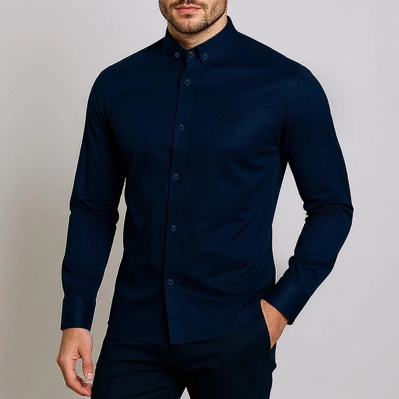 پیراهن آستین بلند مردانه مدل BMZR1106-4