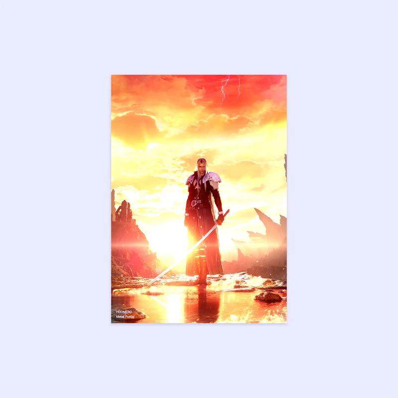 پوستر هومرو مدل فلزی طرح بازی Final Fantasy کد PS1226