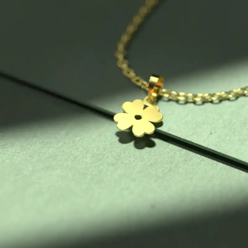 گردنبند طلا 18 عیار زنانه مدوپد مدل اسلیمی