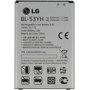 باتری موبایل مدل BL-53YH ظرفیت 3000 میلی آمپر ساعت مناسب برای گوشی ال جی G3