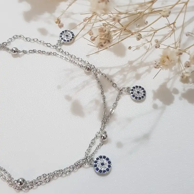 پابند زنانه وای اس ایکس مدل دولاین چشم نظر 3456