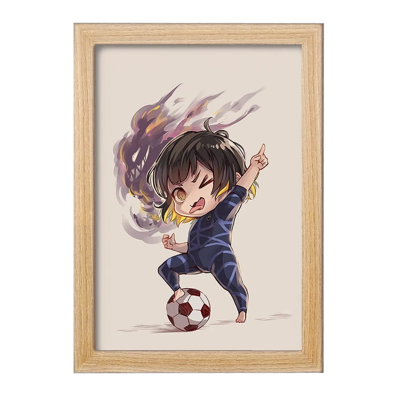 تابلو خندالو مدل مگورو انیمه بلو لاک Blue Lock کد 24391