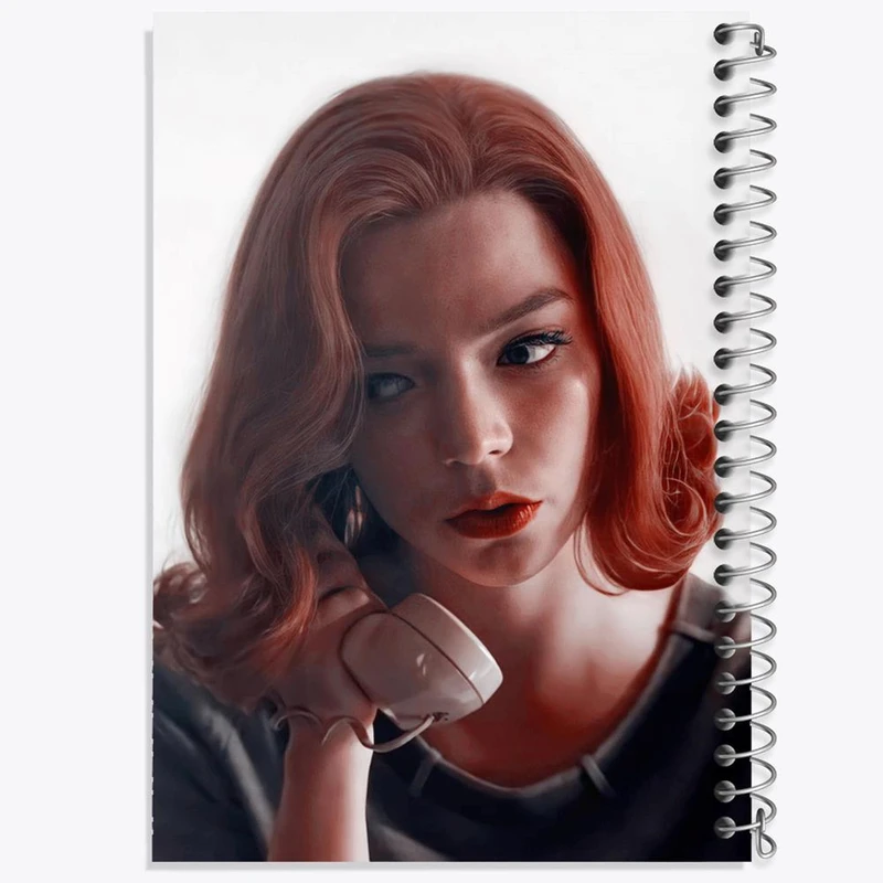 دفتر ژورنال نویسی 50 برگ خندالو مدل نقطه ای طرح سریال گامبی وزیر کد 27804