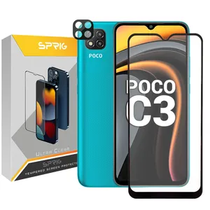 Sprig 3D-FU camera lens protector for Xiaomi Poco C3 with screen protector