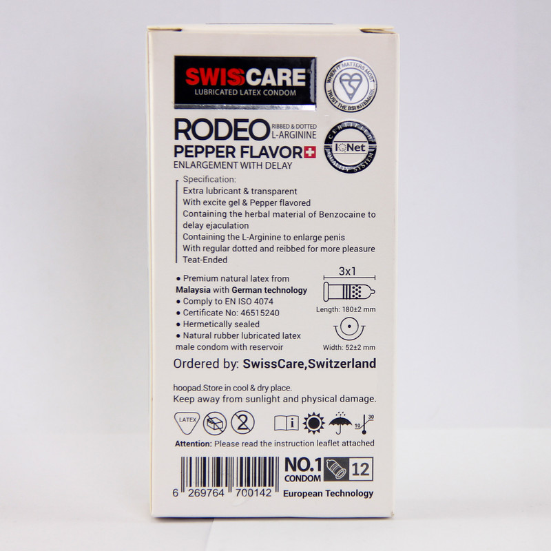 کاندوم سوئیسکر مدل Rodeo بسته 12 عددی به همراه کاندوم سوئیسکر مدل Real Thin بسته 3 عددی کاندوم سوئیسکر مدل Rodeo بسته 12 عددی به همراه کاندوم سوئیسکر مدل Real Thin بسته 3 عددی