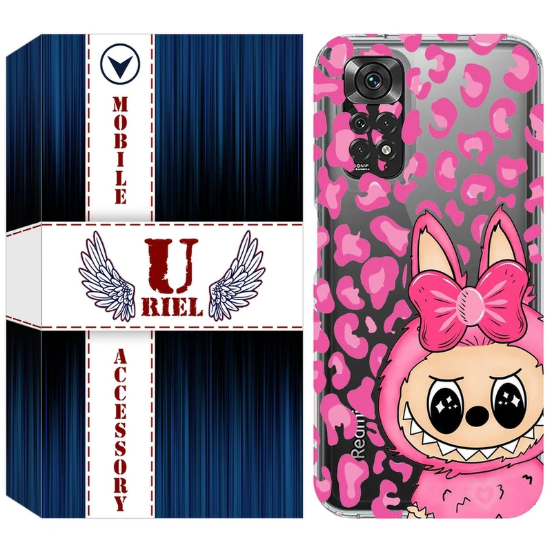 کاور یوریل مدل Clear کد 107 طرح لبوبو Labubu مناسب برای گوشی موبایل شیائومی Redmi Note 11 4G / Note 11S