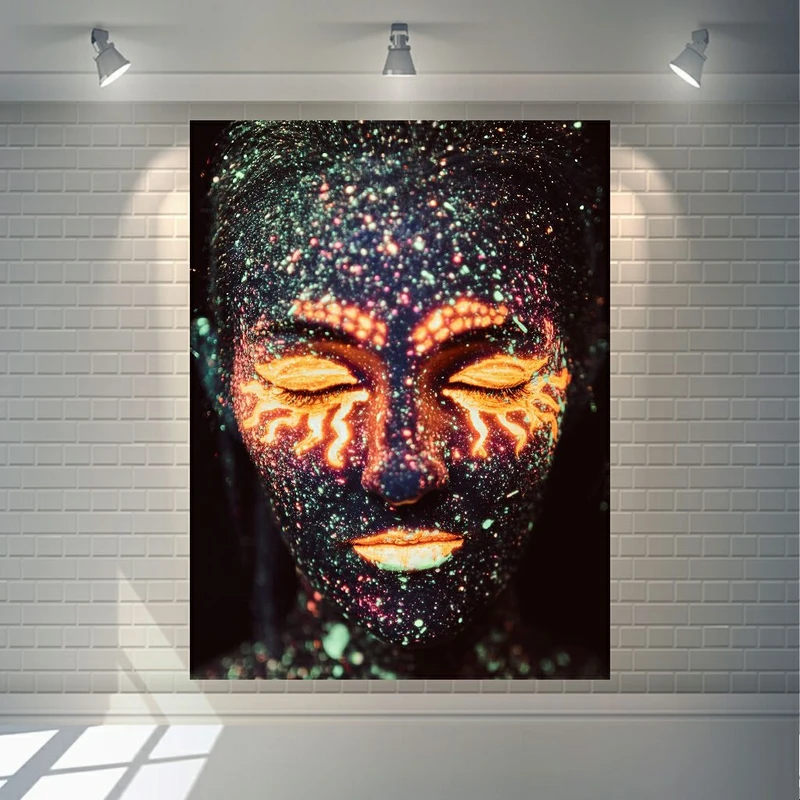 پوستر دیواری طرح چهره مدل شاین کد FP319