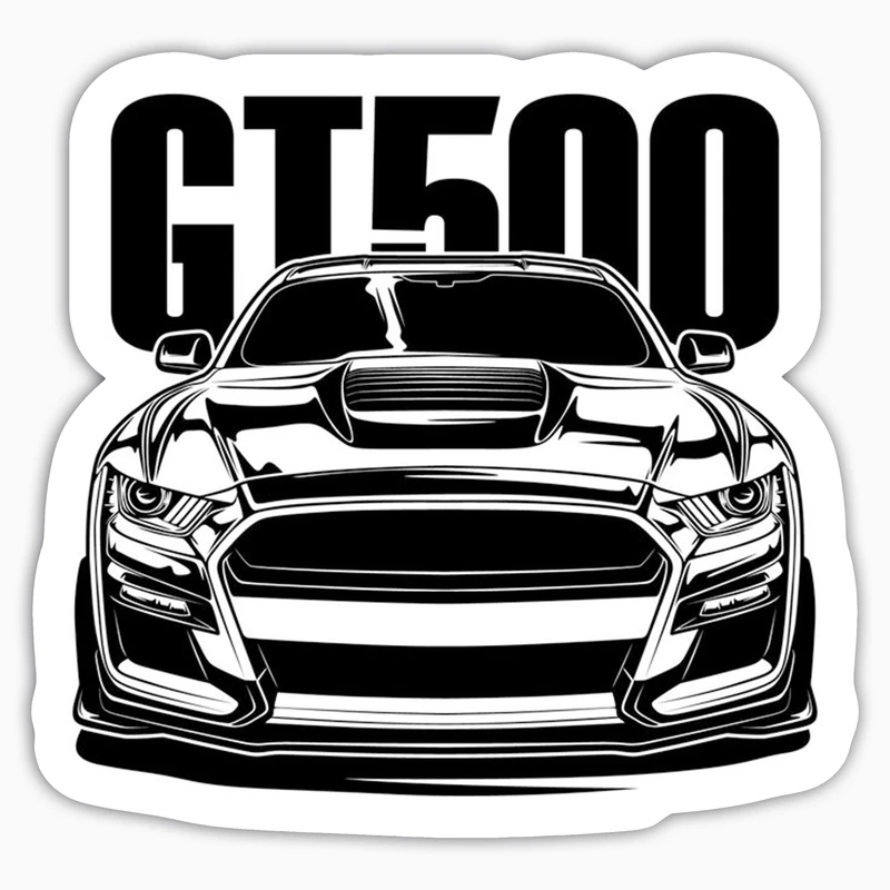 استیکر لپ تاپ و موبایل بووم طرح ماشین مدل GT500 کد KT75