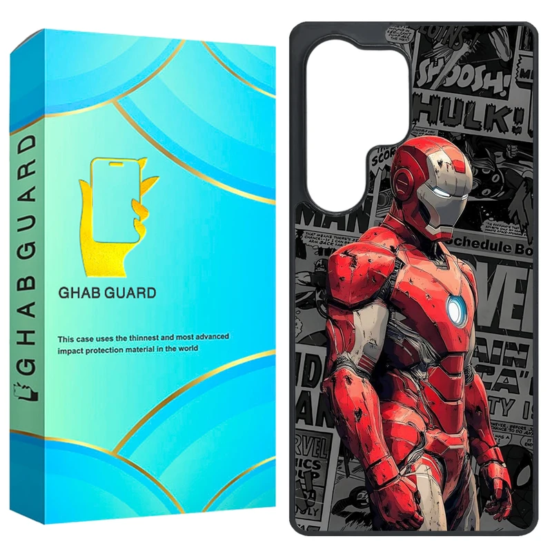 کاور قاب گارد طرح آیرون من مدل GS25U مناسب برای گوشی موبایل سامسونگ Galaxy S25 Ultra 