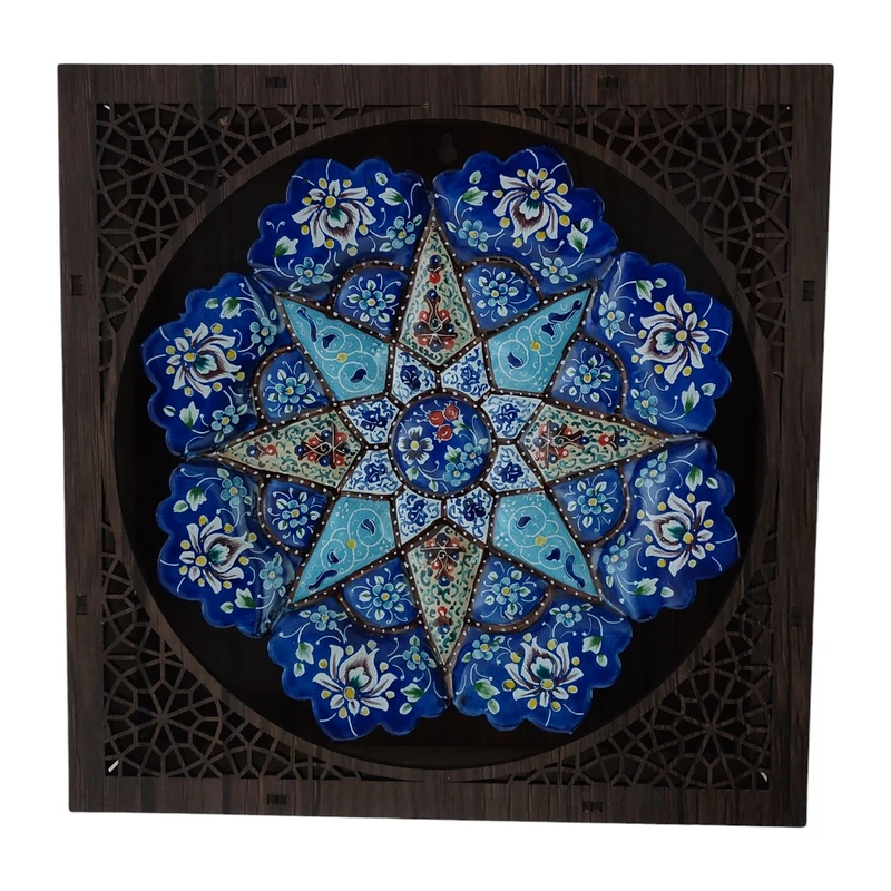 بشقاب میناکاری کد B1123