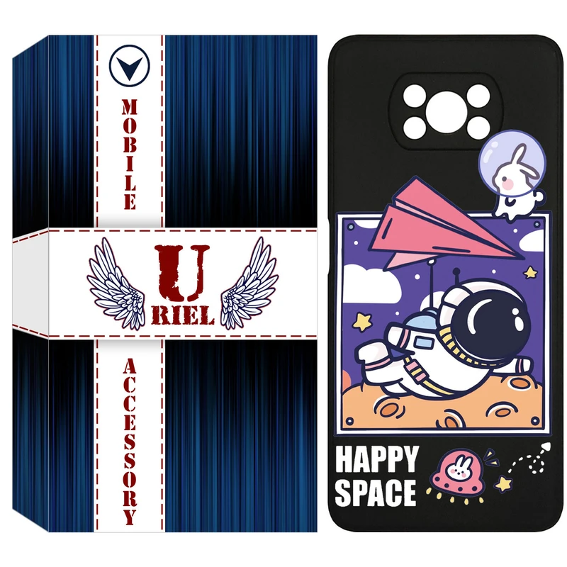 کاور یوریل مدل KSH کد 22 طرح فضانورد مناسب برای گوشی موبایل شیائومی Poco X3 / Poco X3 Pro