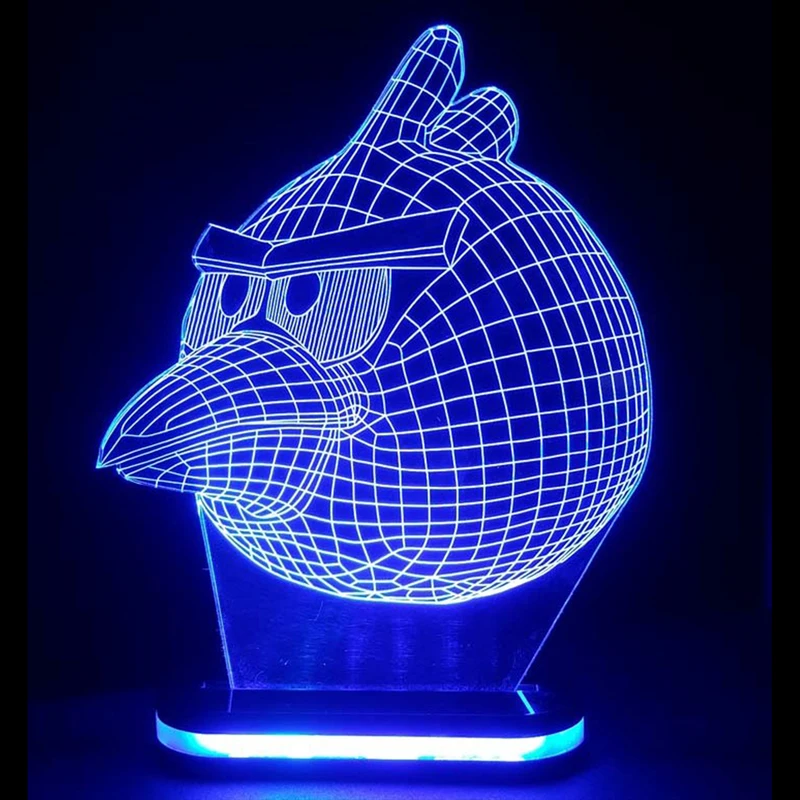 چراغ خواب طرح پرنده خشمگین کد 1033