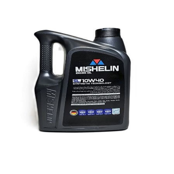  روغن موتور خودروهای بنزینی میشلن اویل مدل 10W40 SL 4L، حجم 4 لیتر
